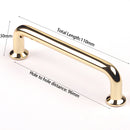 96mm Polished gold Furniture Kitchen Bathroom Cabinet Handles Drawer Bar Handle Pull Knob-2