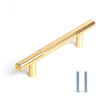 96mm Cabinet Handles Gold Drawer Pulls Knobs Hardware for Kitchen Bathroom Furniture Cupboard - 0