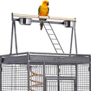 174cm Large Rolling Mobile Bird Cage Birdcage Finch Aviary Parrot Animals Playtop Stand Canary Finch-6