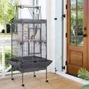 174cm Large Rolling Mobile Bird Cage Birdcage Finch Aviary Parrot Animals Playtop Stand Canary Finch-7