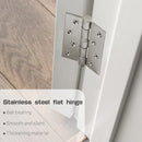 304 Flat Pin Hinge Spring 2Pack 100mm Folding Butt Door Cabinet Hinges Folding Furniture Hardware-3