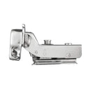 8 Pack 304 Stainless Steel Cabinet Hinges 100 Degree Soft Closing Insert Overlay Door Hinge Nickel Plated Finish-6
