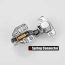 8 Pack 304 Stainless Steel Cabinet Hinges 100 Degree Soft Closing Insert Overlay Door Hinge Nickel Plated Finish-7