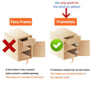 8 Pack 304 Stainless Steel Cabinet Hinges 100 Degree Soft Closing half Overlay Door Hinge Nickel Plated Finish-3