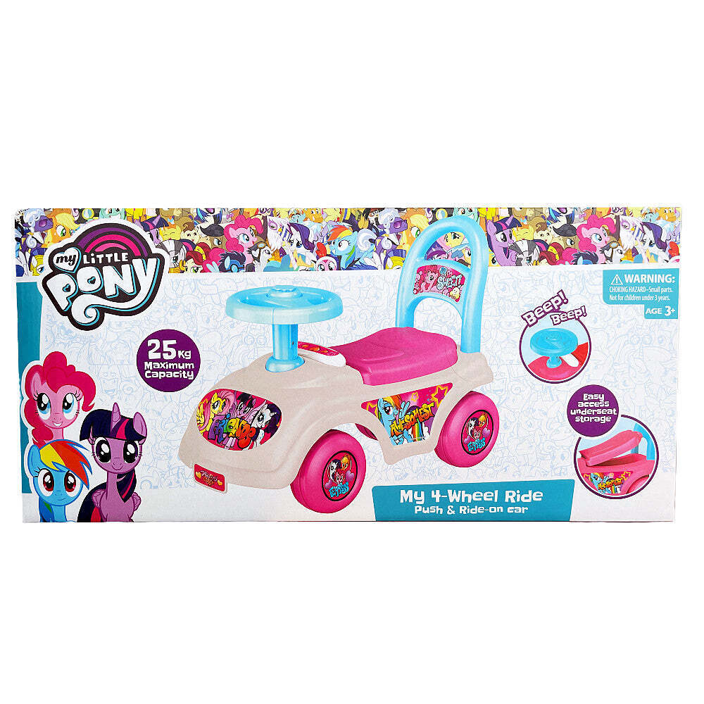 Hasbro My Little Pony Four Wheel Ride On Car 3+ - 0