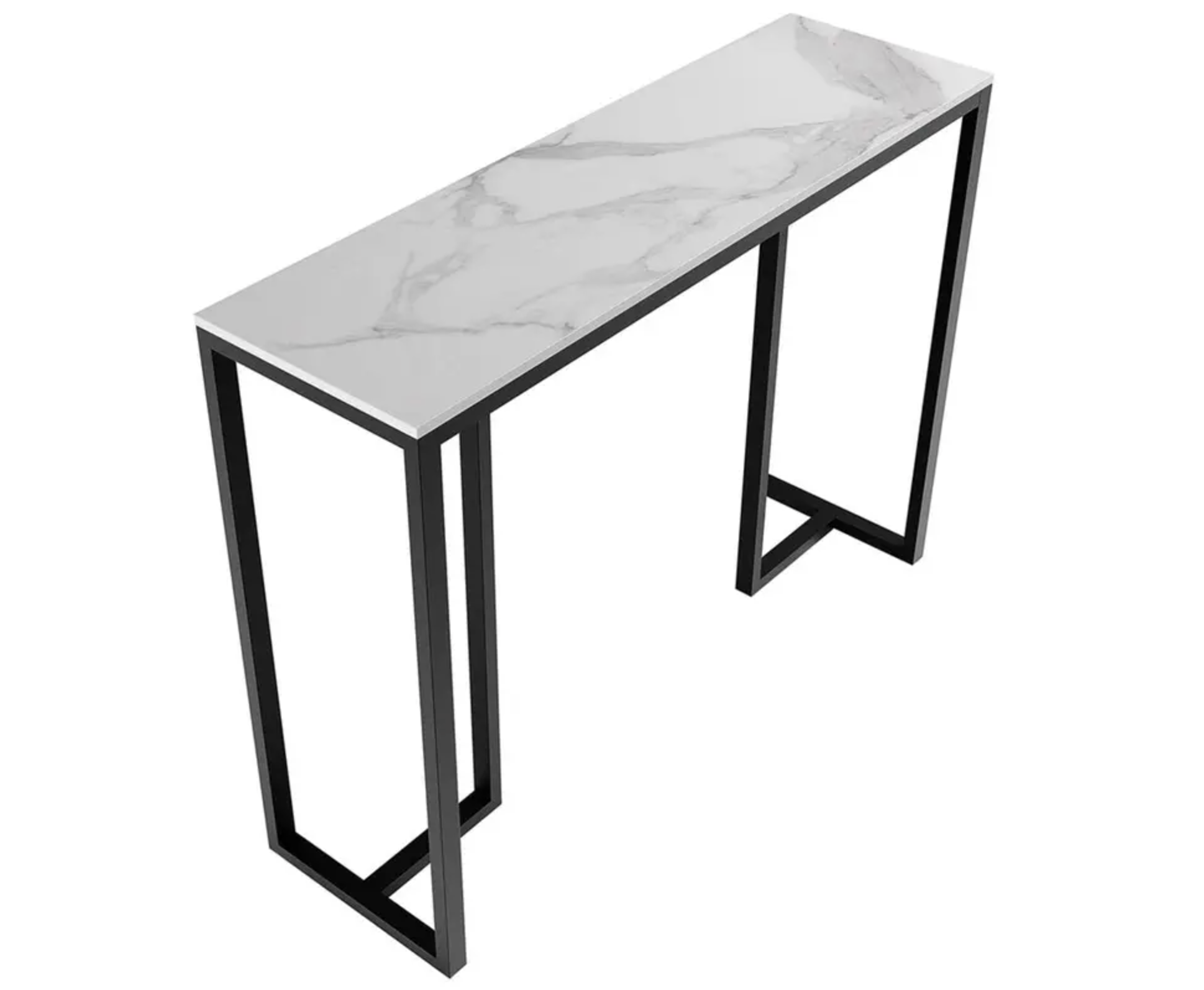 Interior Ave - Stone Marble Console - Marble & Black - 0