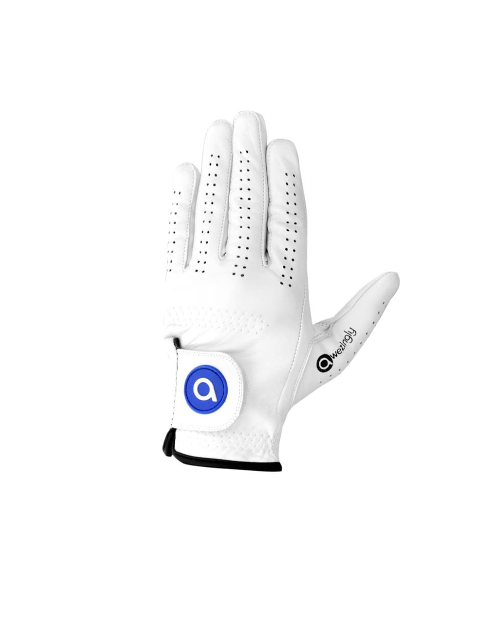 Awezingly Premium Quality Cabretta Leather Golf Glove for Men - White (M/L) - 0