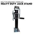 TRAILER PARTS 2000KG TRAILER CARAVAN JACK STAND /JOCKEY WHEEL DRAW BAR FITMENT-1