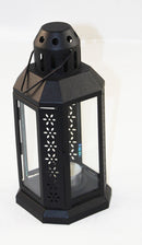 Black Metal Miners Lantern Summer Wedding Home Party Room Balconey Deck Decoration 21cm Tealight Candle-1
