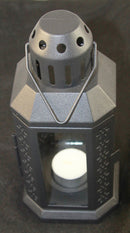 Black Metal Miners Lantern Summer Wedding Home Party Room Balconey Deck Decoration 21cm Tealight Candle-5