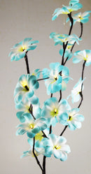 1 Set of 50cm H 20 LED Blue Frangipani Tree Branch Stem Fairy Light Wedding Event Party Function Table Vase Centrepiece Tropical Decoration-1