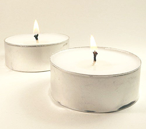 Bulk Buy Large Tealight Candles 6cm Wide in silver foil cup  100 in a pack - Party Event Wedding BBQ Dinner Romantic Ambience Decor