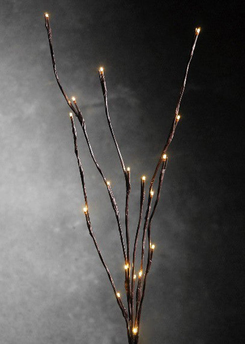 LED Light Bunch Stem - Warm White BATTERY fairy lights - 50cm high 20 bulbs/petals