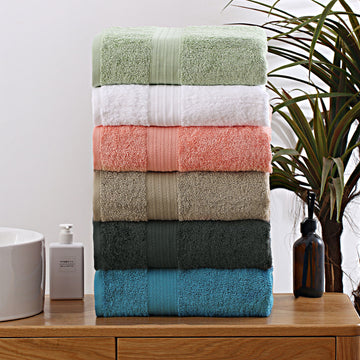 Linenland Extra Large Bath Sheet Towel 89 x 178cm - Coral - 0