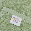 Linenland Bath Towel Set - 4 Piece Cotton Washcloths - Sage Green-3