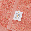 Linenland Bath Towel 4 Piece Cotton Hand Towels Set - Coral-3