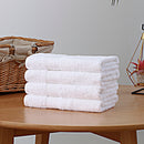 Linenland Bath Towel 4 Piece Cotton Hand Towels Set - White-4
