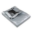 Heavy Duty Silver Black Tarp Tarpaulin 3.6x6.1m-1
