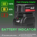 7in1 Multi-function Rechargeable Li-ion Electric Machine Set Electric Hammer Drill Chainsaw Conversion Tool Set Power Tool Kit-14