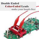 KAIWEETS KET02 DIY Electrical Alligator Clips with Wires Test Leads Sets-5