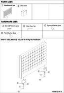 Bed Head King Beige Headboard Upholstery Fabric Tufted Buttons-8