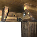 Dining Table 180cm Medium Size with Solid Acacia Wooden Base in Chocolate Colour-7