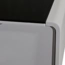 TV Cabinet with 3 Storage Drawers With High Glossy Assembled Entertainment Unit in Black & White colour-6