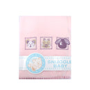 Animal Pink Embroidered Polar Fleece Baby Blanket 80 x 100 cm-1