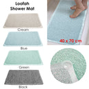 Loofah Shower Mat Blue-2