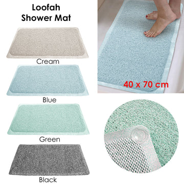 Loofah Shower Mat Green - 0