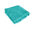 240GSM Corduroy Striped Throw Rug Emerald Green-1