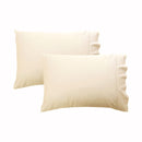 280TC Luxury Percale Standard Pillowcases Ecru-1