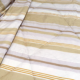 Hotel Living 3 Pce Light Weight Comforter Set Queen/King Oscar Stripes - 0