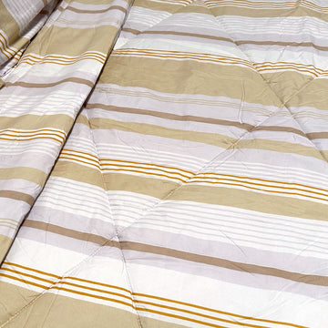 Hotel Living 3 Pce Light Weight Comforter Set Queen/King Oscar Stripes - 0