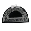 Newton Half Moon Floor Mat 50 x 80cm Black-1