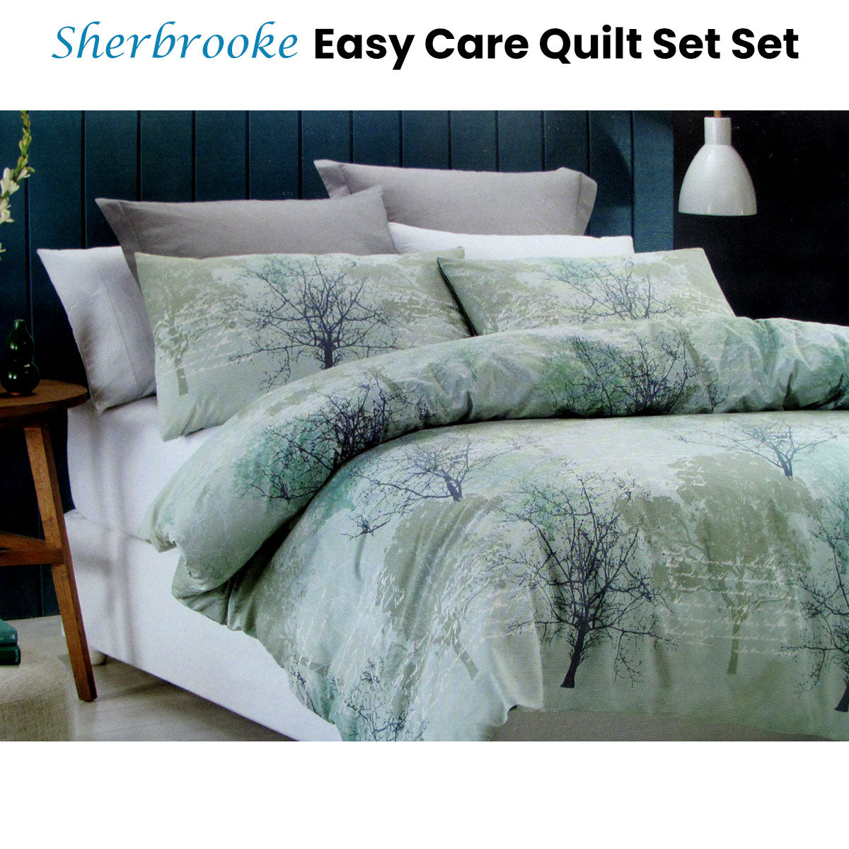 Belmondo Sherbrooke Forest Easy Care Quilt Cover Set Queen - 0