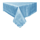 Jacquard Table Cloth Checkered Blue 180 cm Round-1