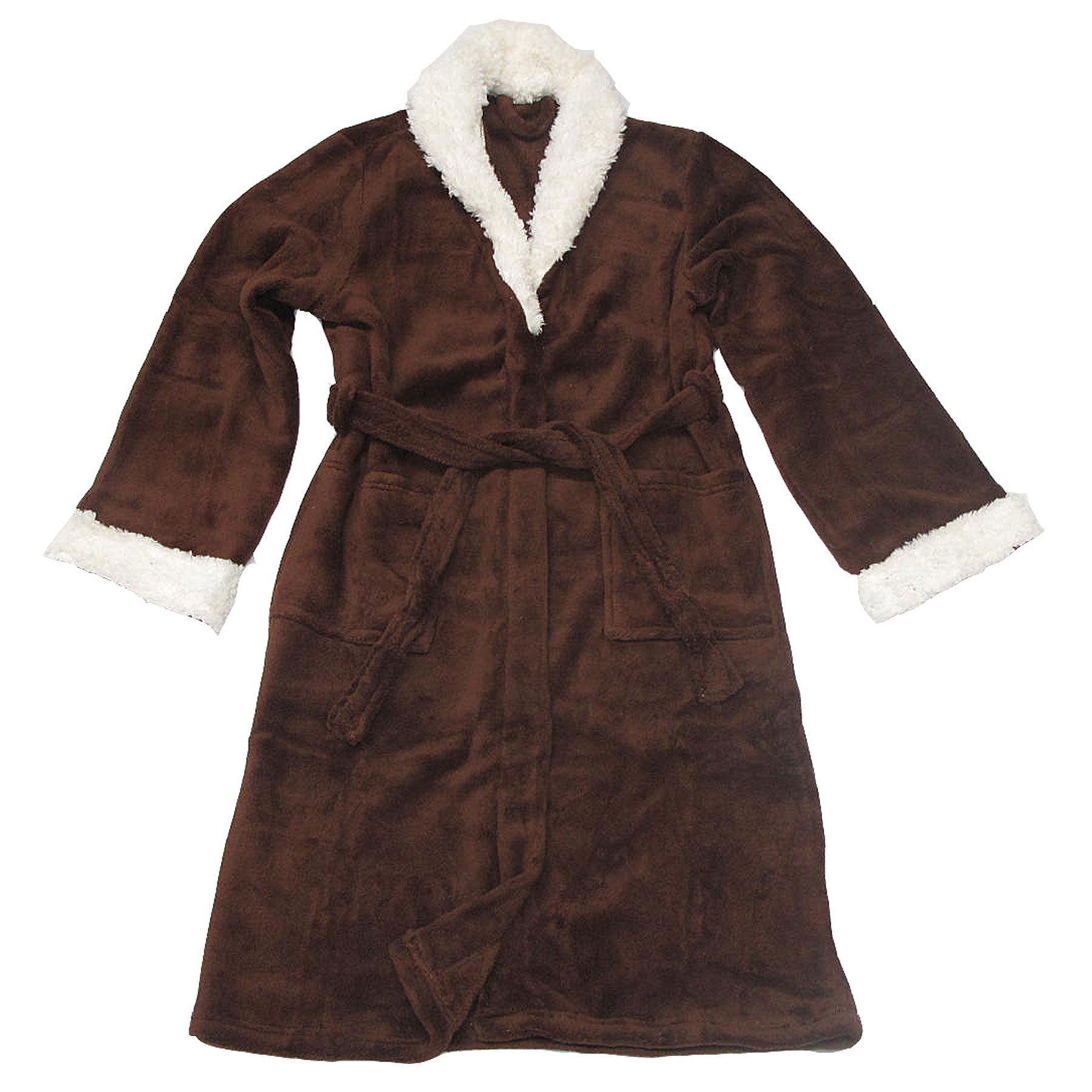 Sherpa Bath Robe Chocolate S/M RnR Galore