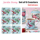Set of 6 Jardin Peony Coasters 11x9.7x0.4cm-2