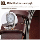 Genuine Leather For Men Pin Buckle Belts Cowskin Casual Belts Business Belt (Black)-4