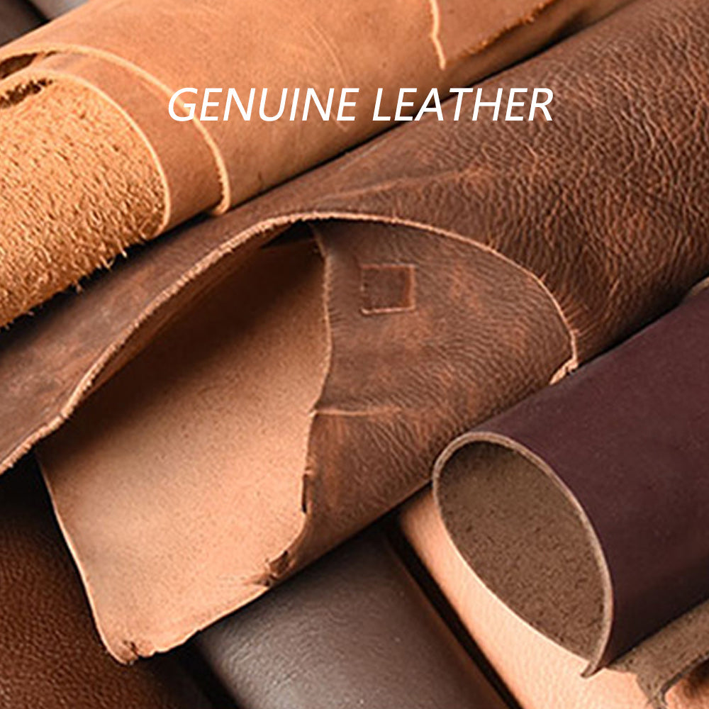 Genuine Leather Wallet Purse Bag Case Holder Key Ring Pouch Bag Safe Hanger (Black) - 0