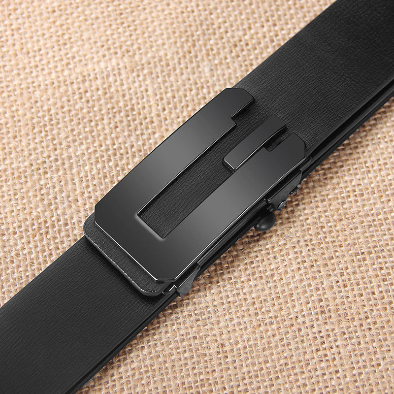 Men's Real Leather Belt Luxury Business Automatic Belt Designer Genuine Leather Belts (TS-2)