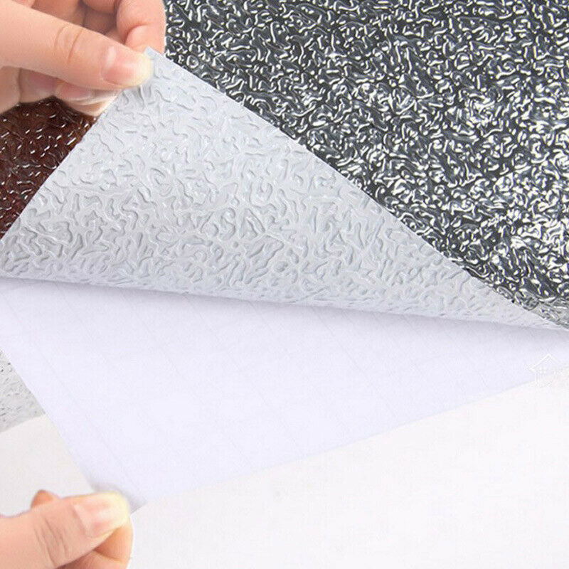 Aluminum Foil Sticker Self Adhesive Oil-proof Waterproof Kitchen Cabinet Wall(60*300cm)