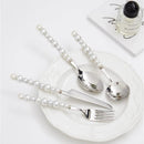 4 Piece Stainless Steel Pearl Handle Flatware Cutlery Set Come with Giftbox-3
