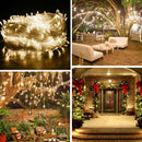 Solar Fairy String Led Lights 12M-32M Outdoor Garden Christmas Party Decor(12M100Led)-7