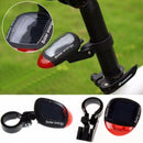 Solar Powered Bicycle Cycling Bike LED Headlight + Rear Tail Light Lamp LED with Gift Box-2