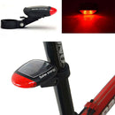Solar Powered Bicycle Cycling Bike LED Headlight + Rear Tail Light Lamp LED with Gift Box-3