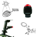 Solar Powered Bicycle Cycling Bike LED Headlight + Rear Tail Light Lamp LED with Gift Box-4