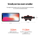 Car Phone Holder Metal Gravity 360 Universal Rotation Ball Air Vent Cellphone Stand(Dark Grey)-5