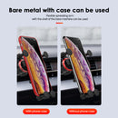 Car Phone Holder Metal Gravity 360 Universal Rotation Ball Air Vent Cellphone Stand(White)-7